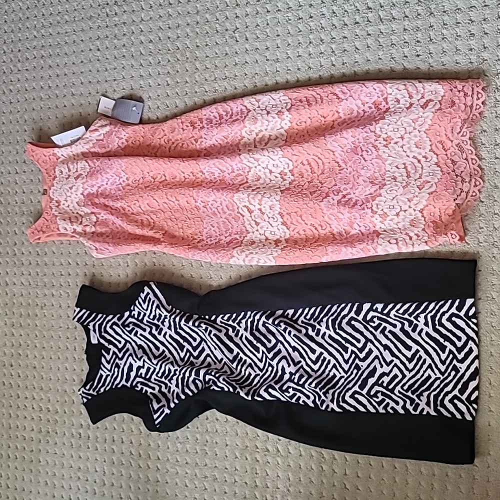 Two cocktail dresses Calvin Klein + Alexia Admor